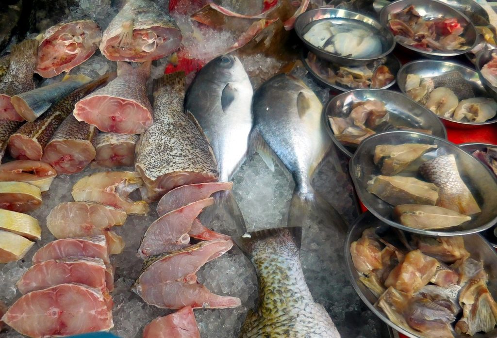 fish, sea, market